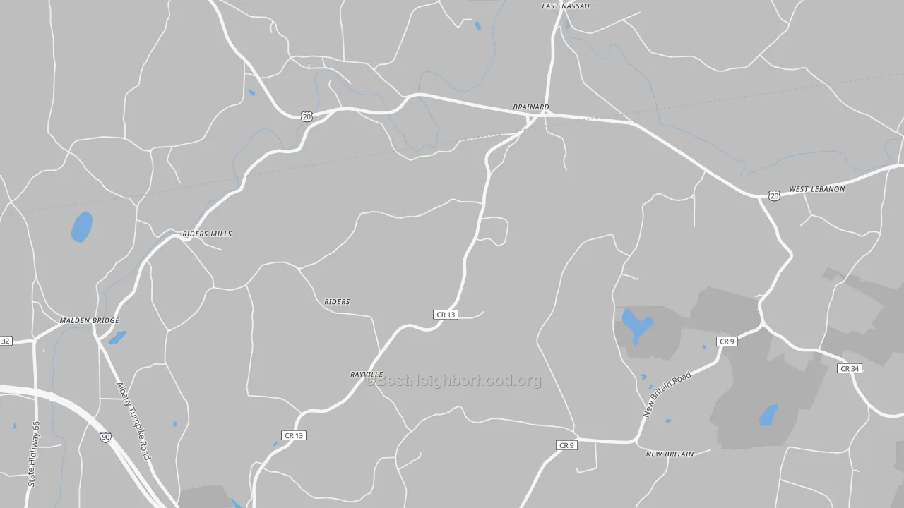 Transit Grade map of Brainard, NY
