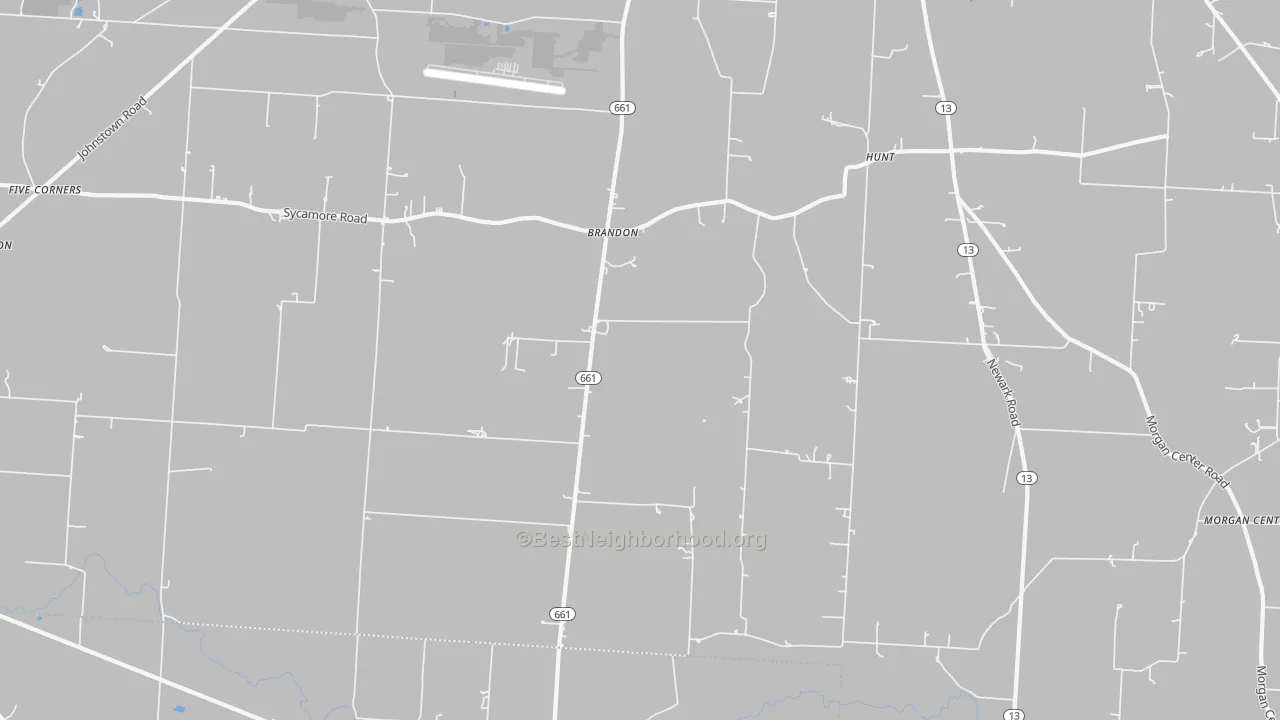 Transit Grade map of Brandon, OH