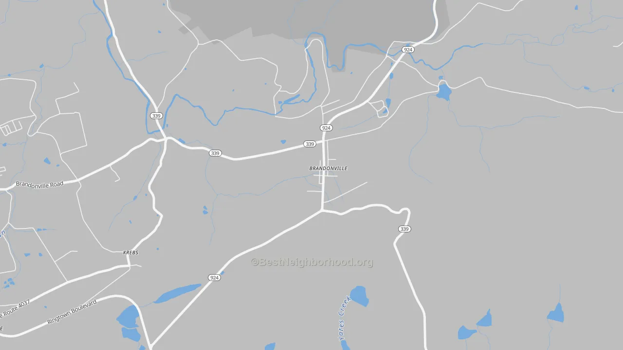 Transit Grade map of Brandonville, PA
