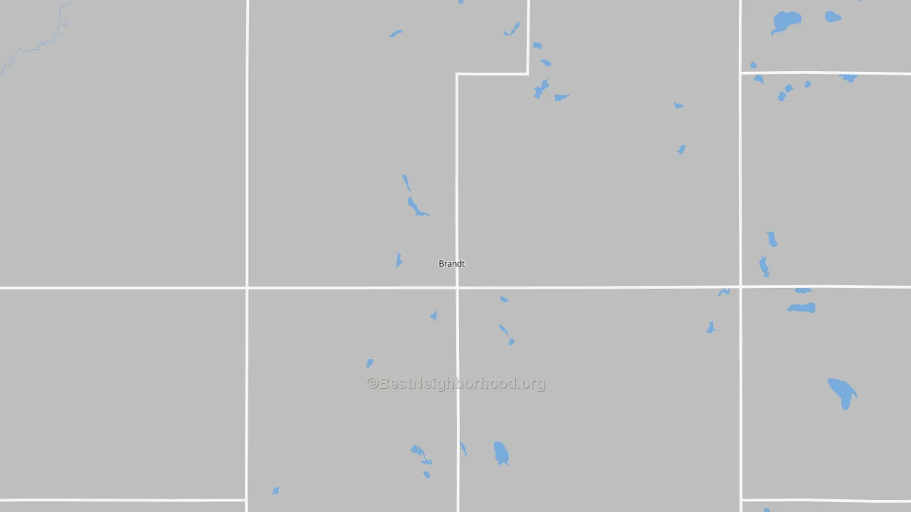 Transit Grade map of Brandt, SD