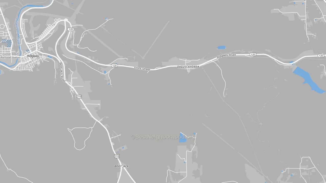 Transit Grade map of Brandy Camp, PA