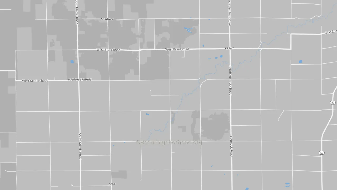 Transit Grade map of Brant, MI