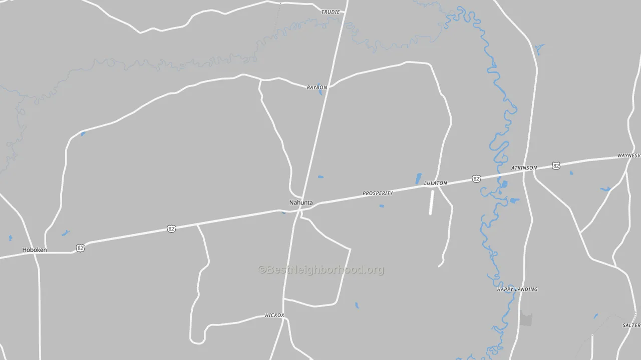 Transit Grade map of Brantley County, GA
