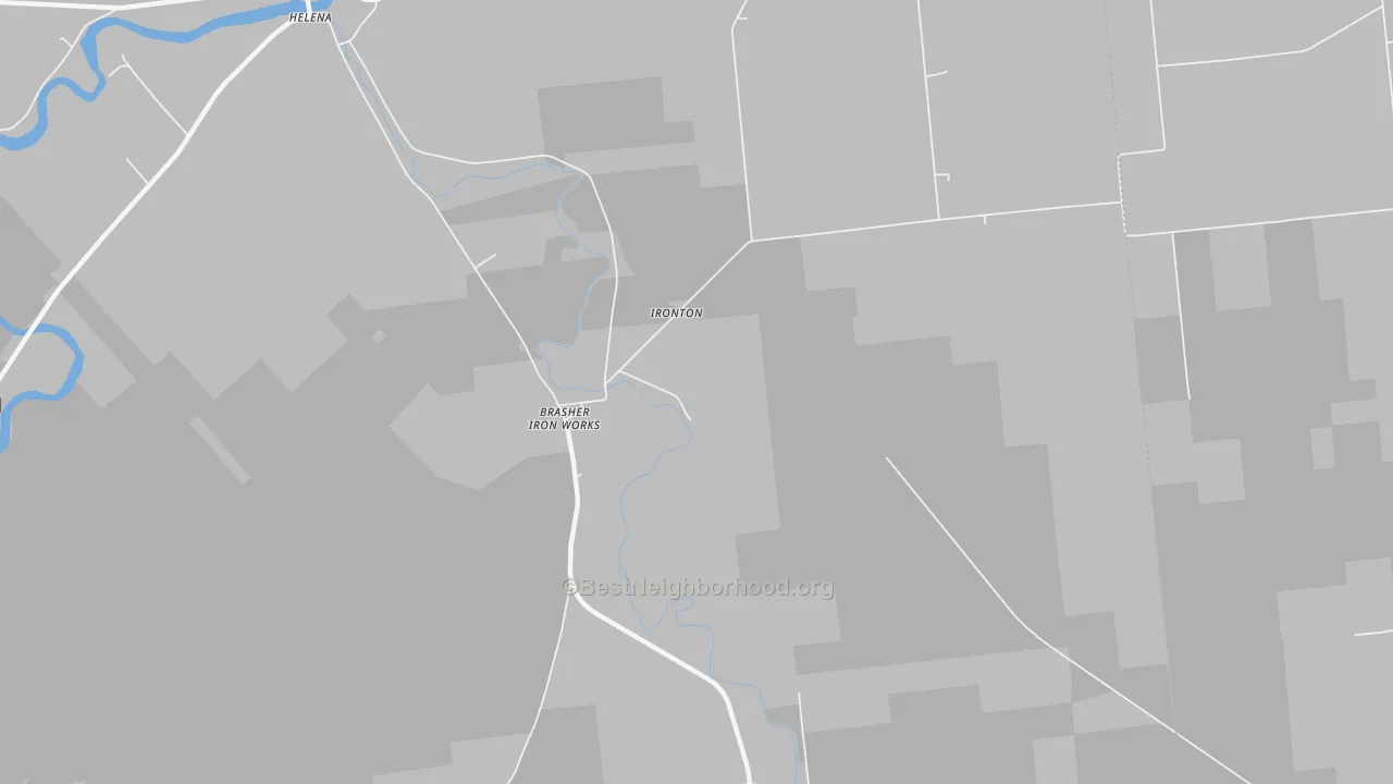Transit Grade map of Brasher Iron Works, NY