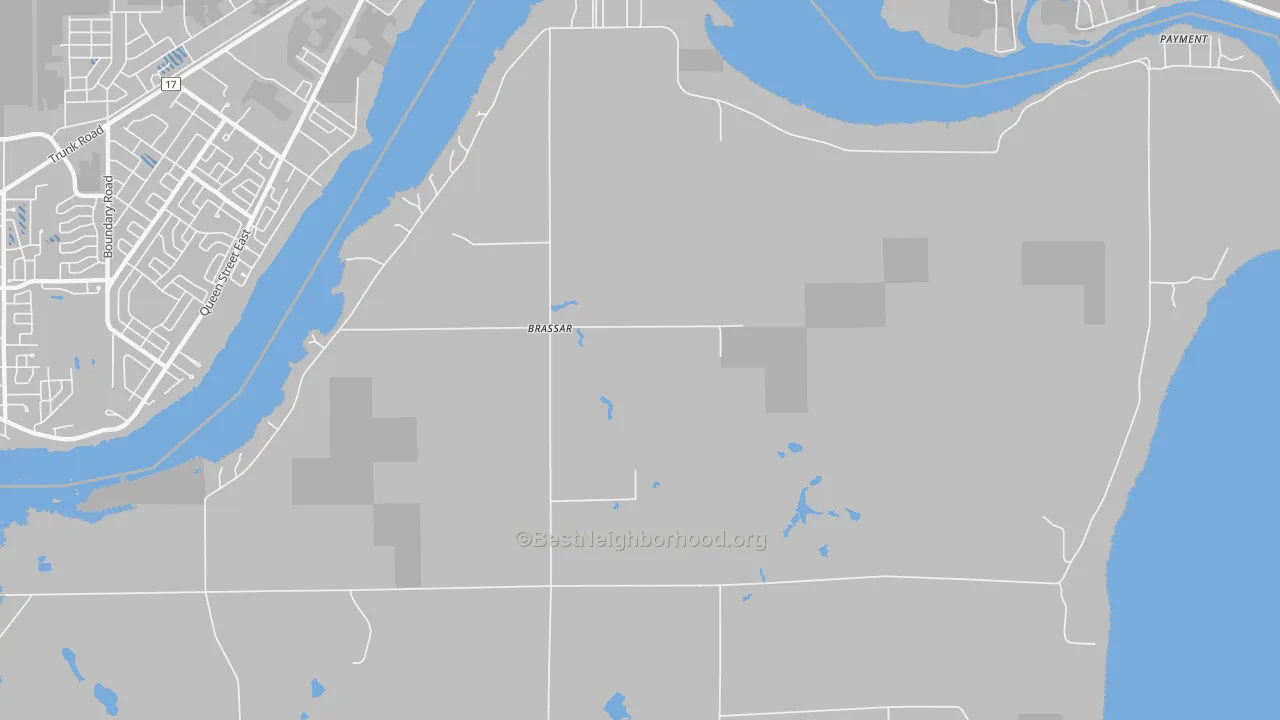 Transit Grade map of Brassar, MI