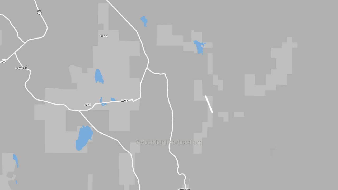 Transit Grade map of Bray, CA