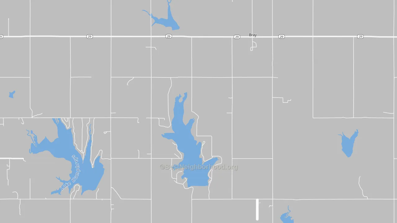 Transit Grade map of Bray, OK