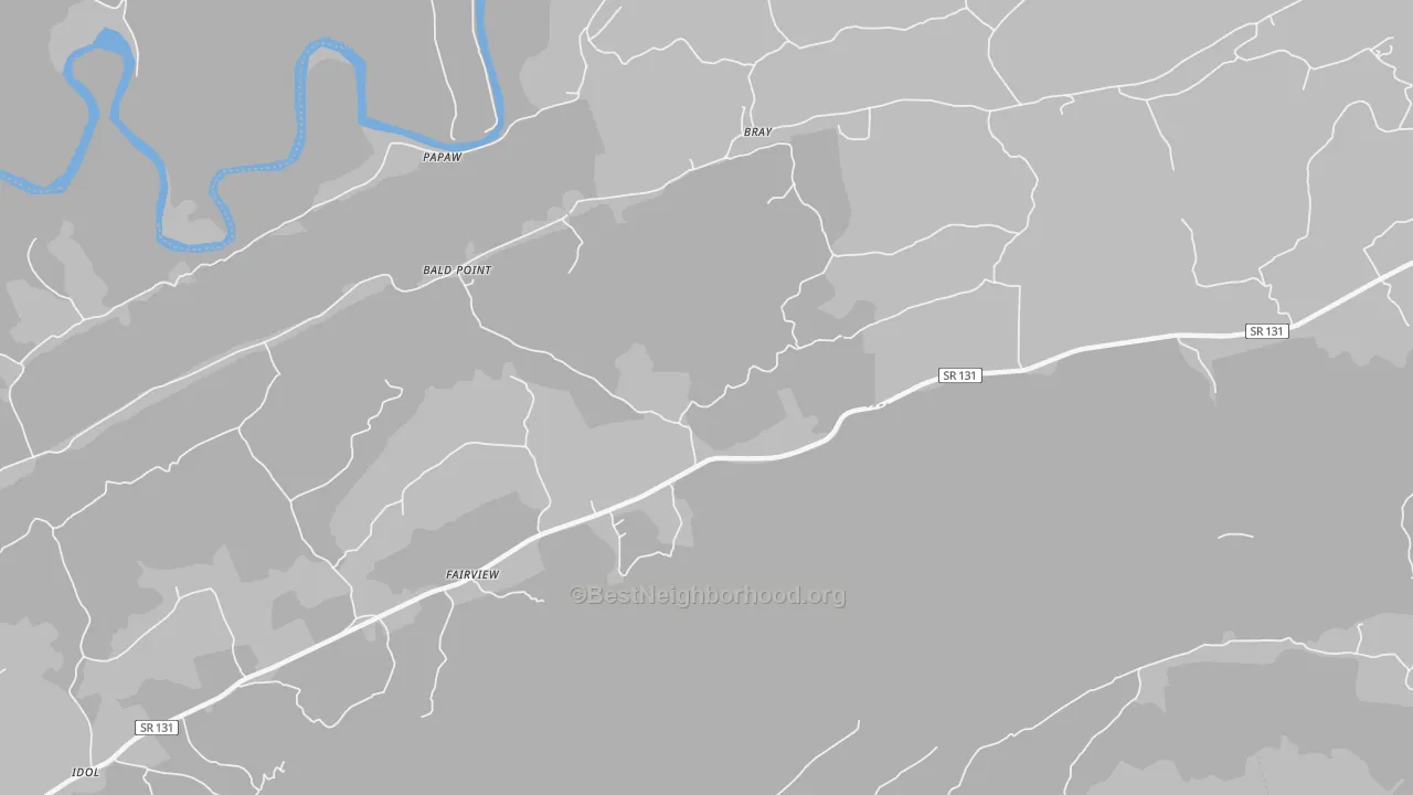 Transit Grade map of Bray, TN