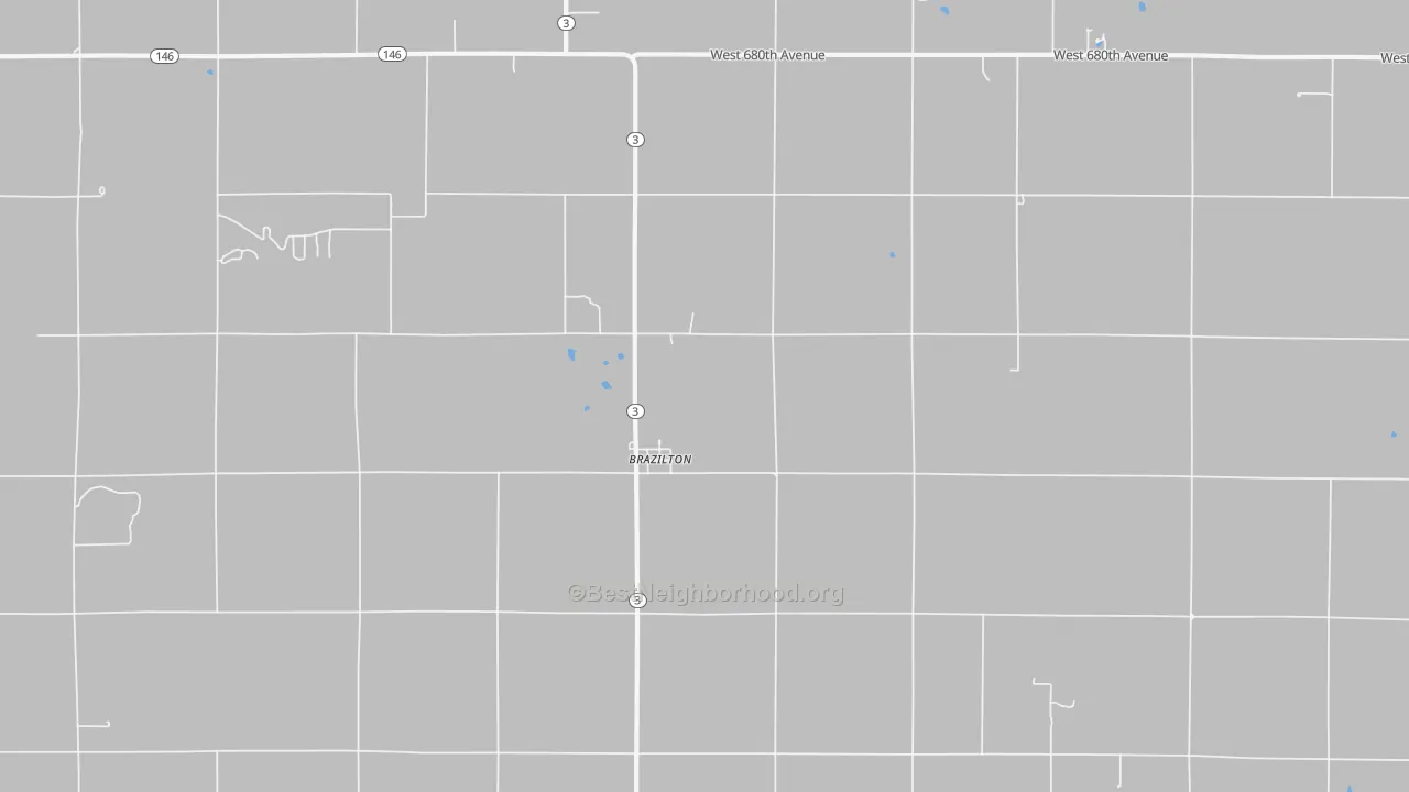 Transit Grade map of Brazilton, KS