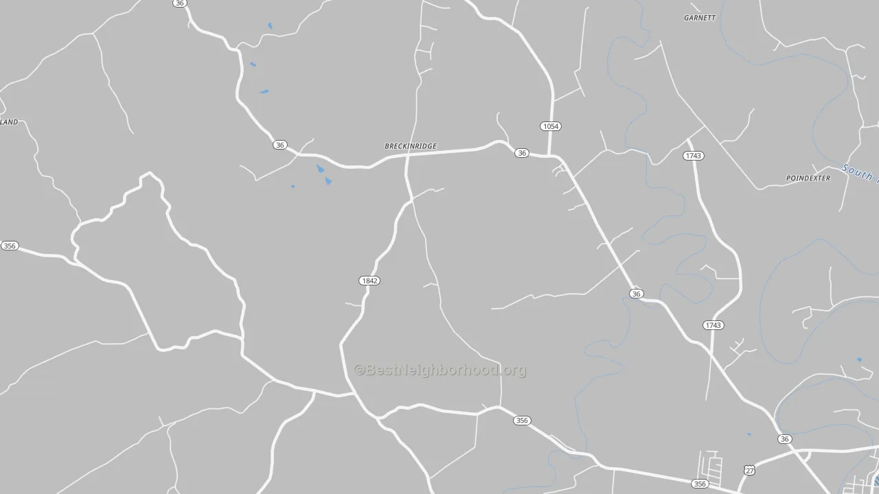 Transit Grade map of Breckinridge, KY