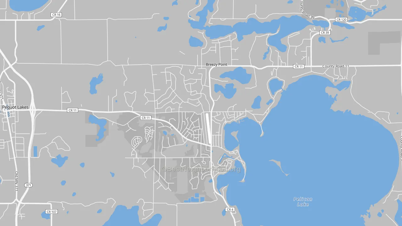 Transit Grade map of Breezy Point, MN