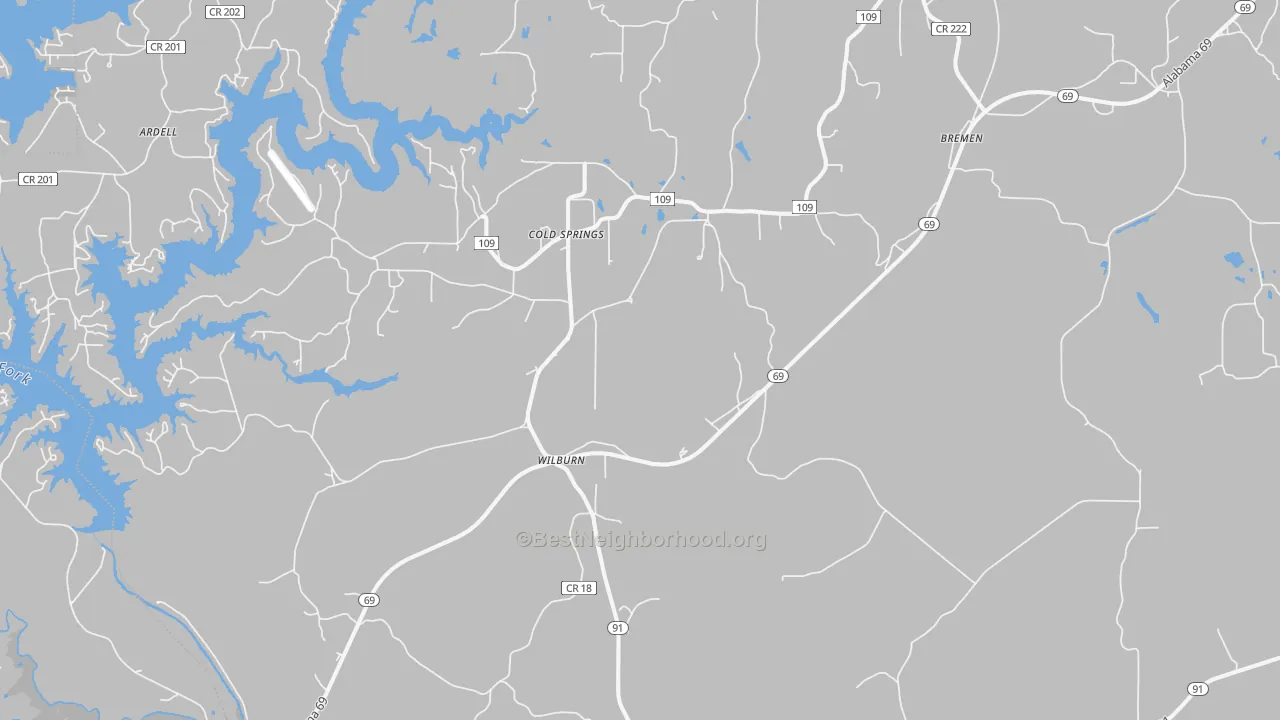 Transit Grade map of Bremen, AL