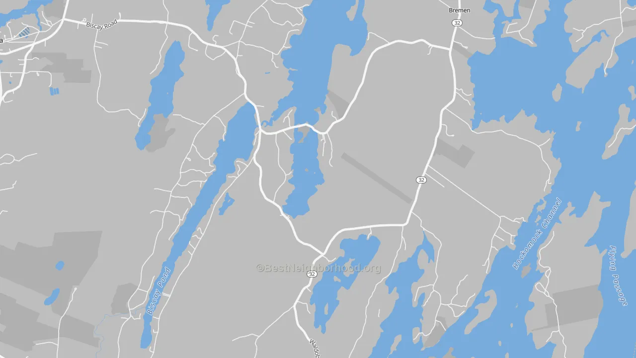 Transit Grade map of Bremen, ME