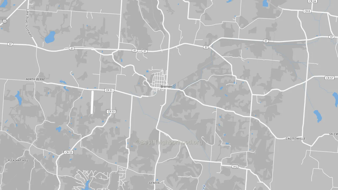 Transit Grade map of Bremen, OH