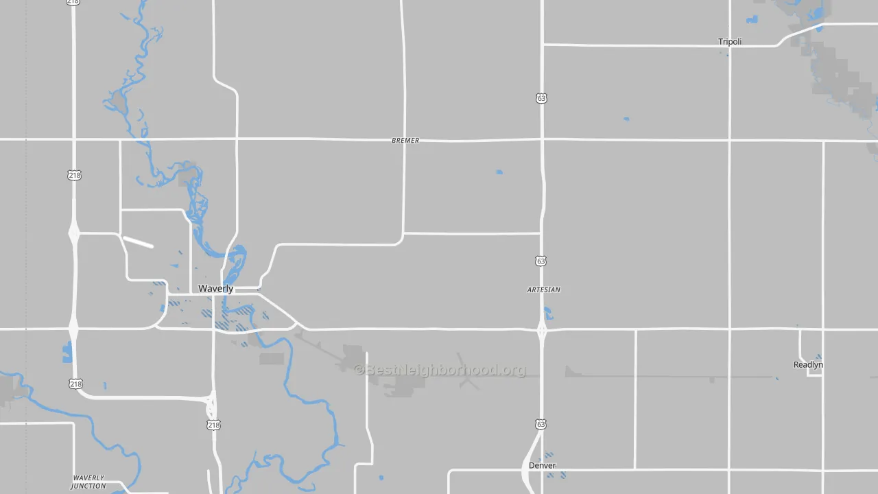 Transit Grade map of Bremer County, IA