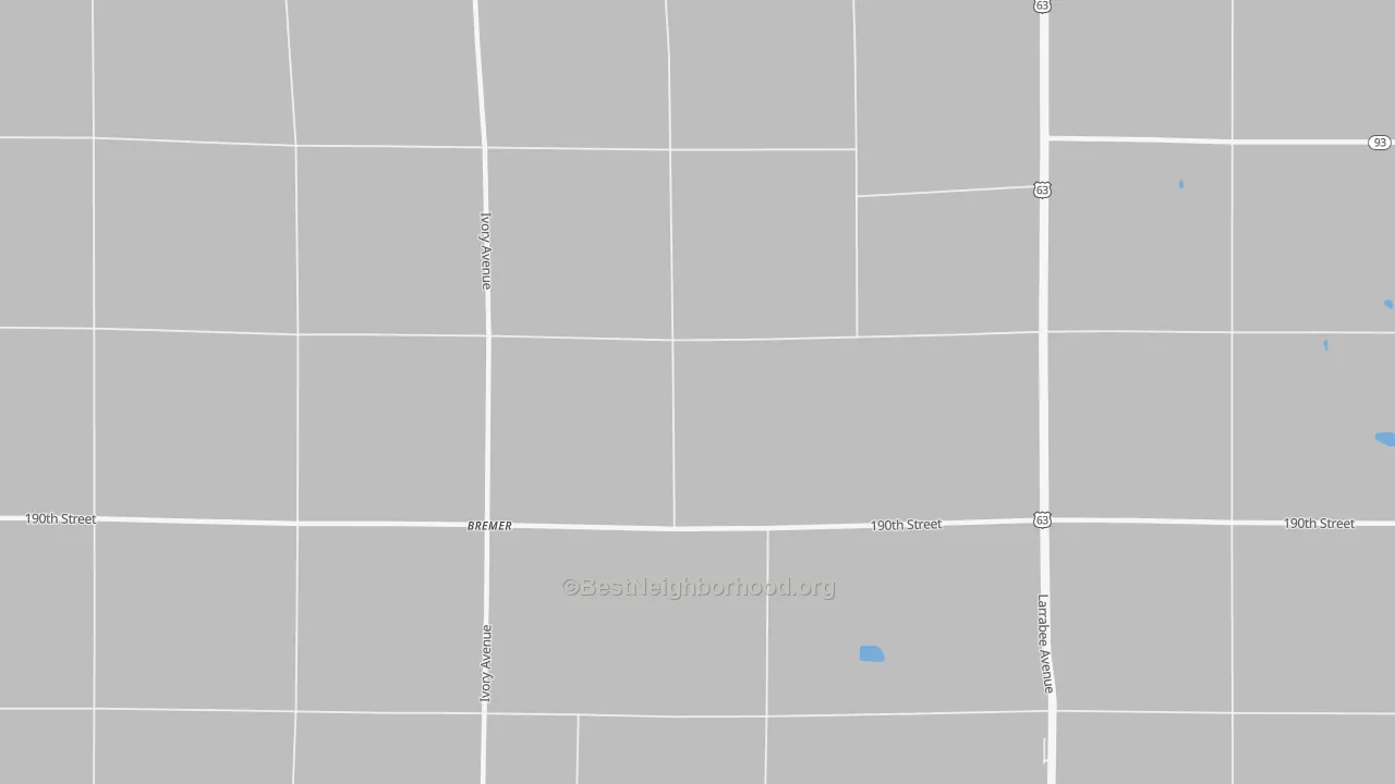 Transit Grade map of Bremer, IA