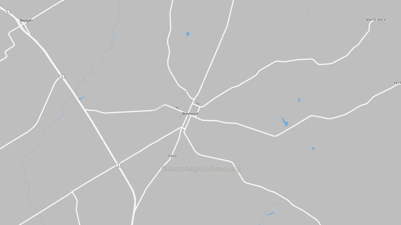 Transit Grade map of Bremond, TX
