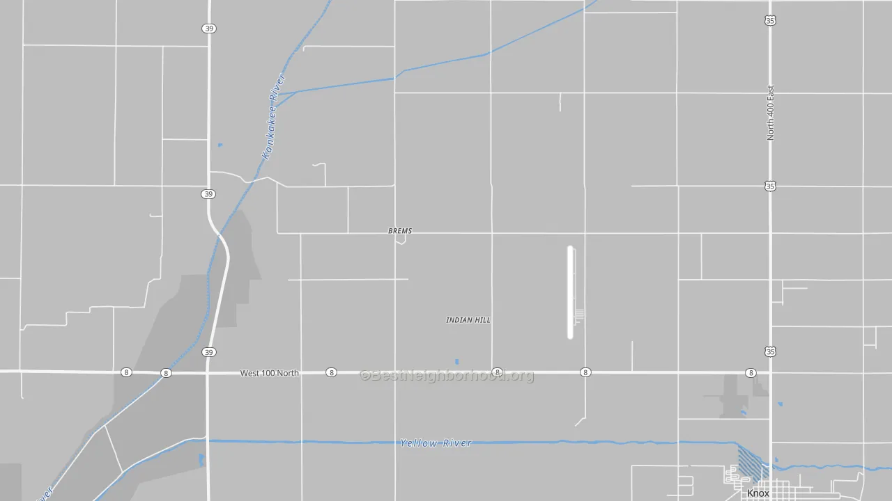 Transit Grade map of Brems, IN