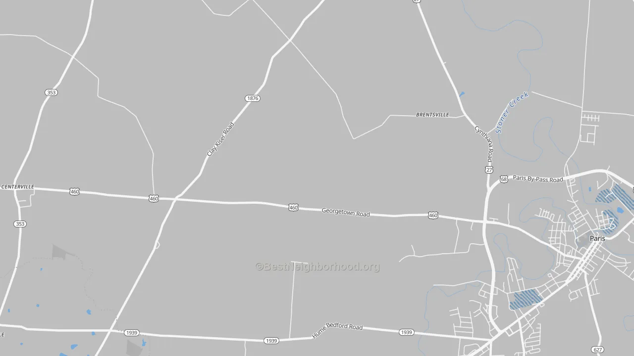 Transit Grade map of Brentsville, KY