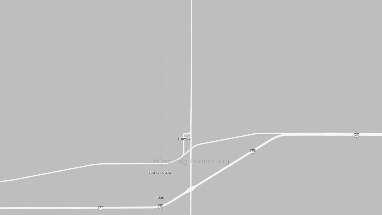 Transit Grade map of Brewster, KS
