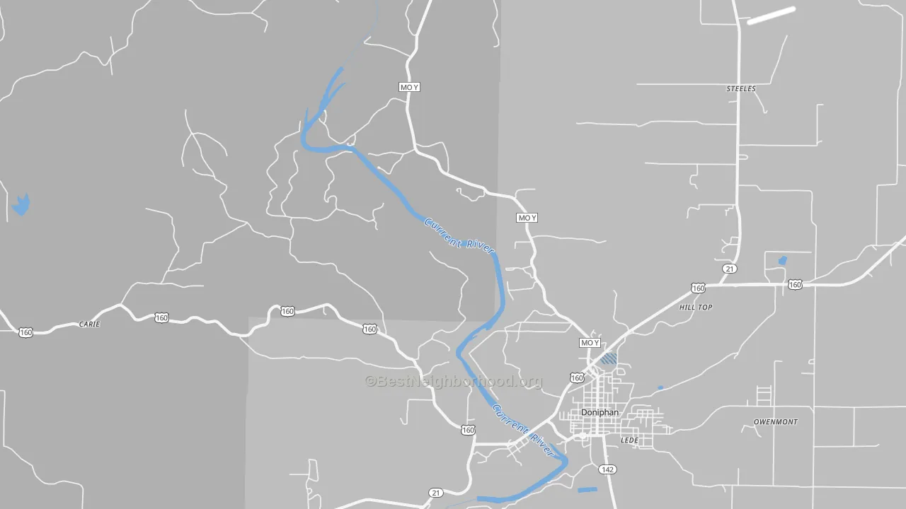 Transit Grade map of Briar, MO