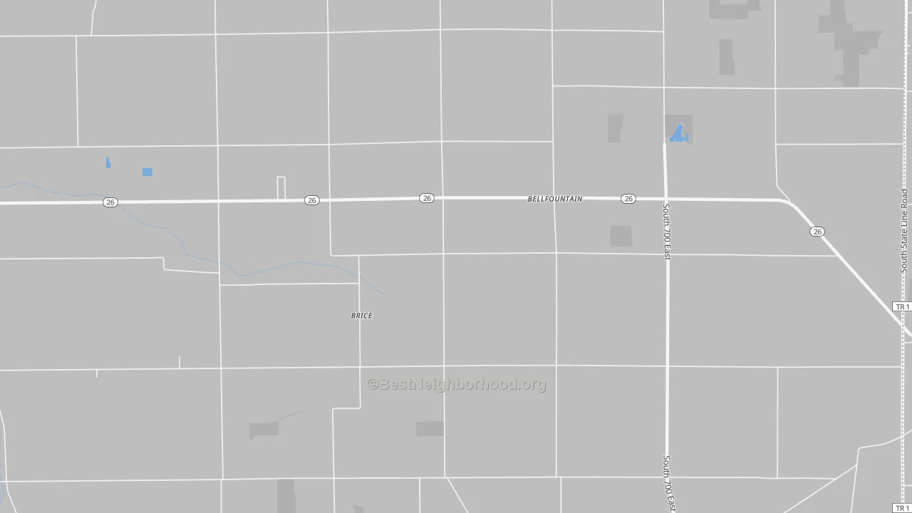 Transit Grade map of Brice, IN