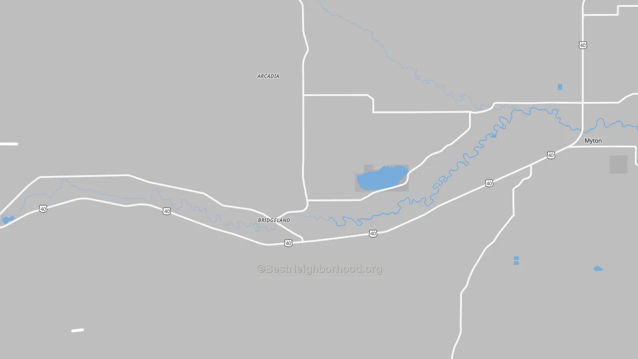 Transit Grade map of Bridgeland, UT