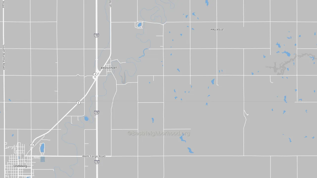 Transit Grade map of Bridgeport, KS
