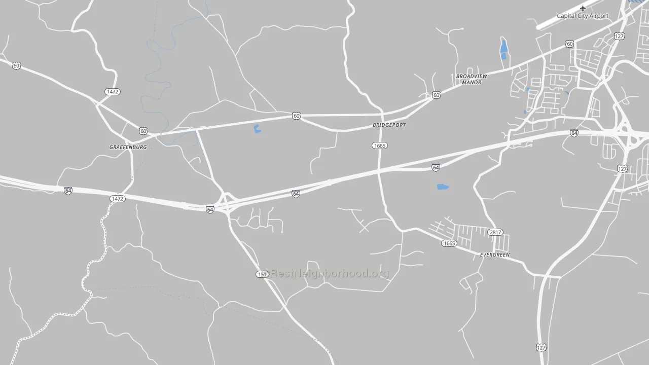 Transit Grade map of Bridgeport, KY