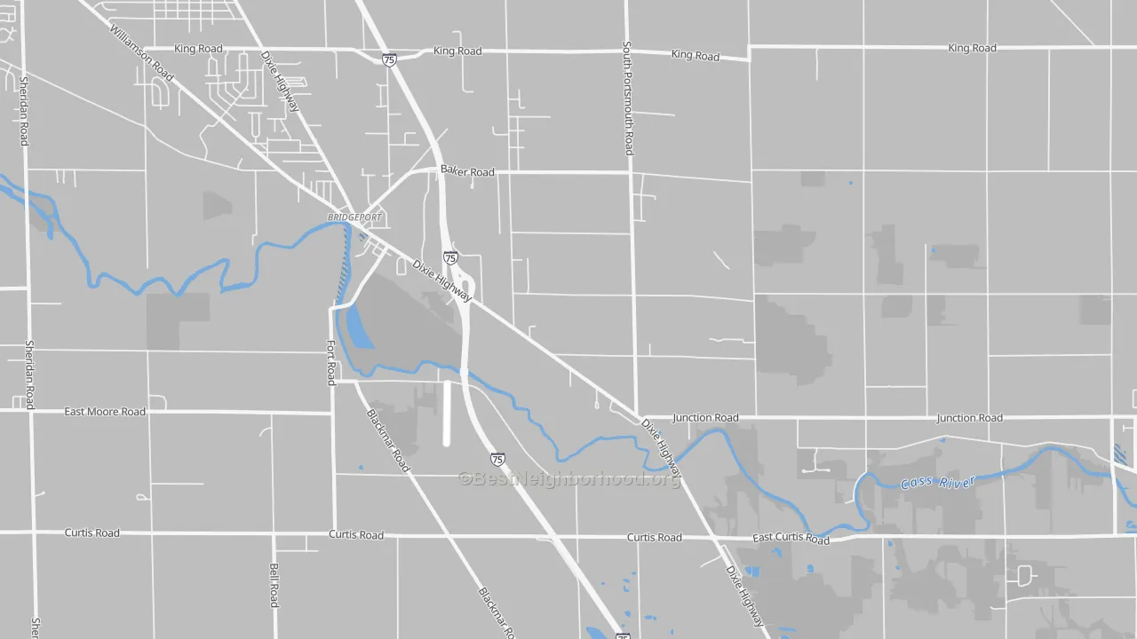 Transit Grade map of Bridgeport, MI