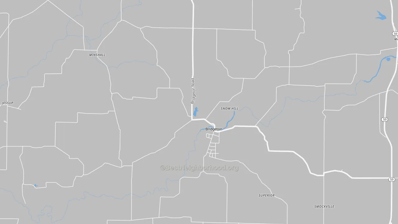 Transit Grade map of Bridgeton, IN