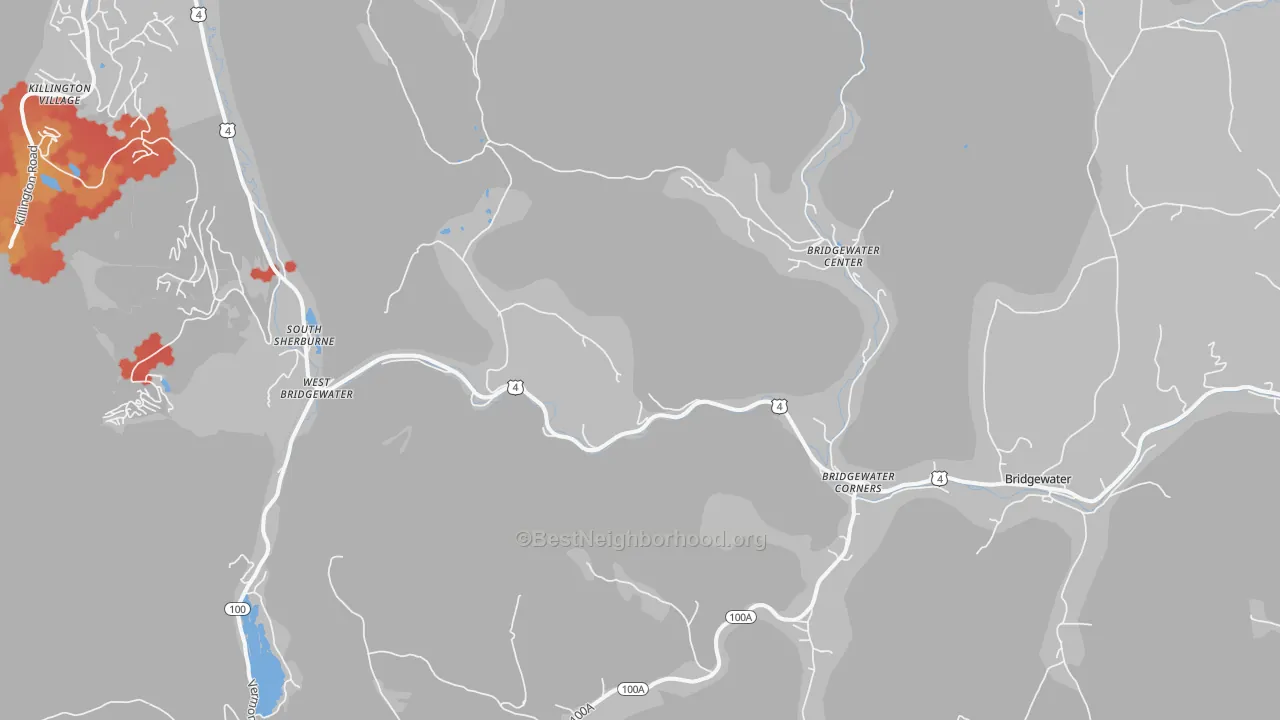Transit Grade map of Bridgewater Corners, VT