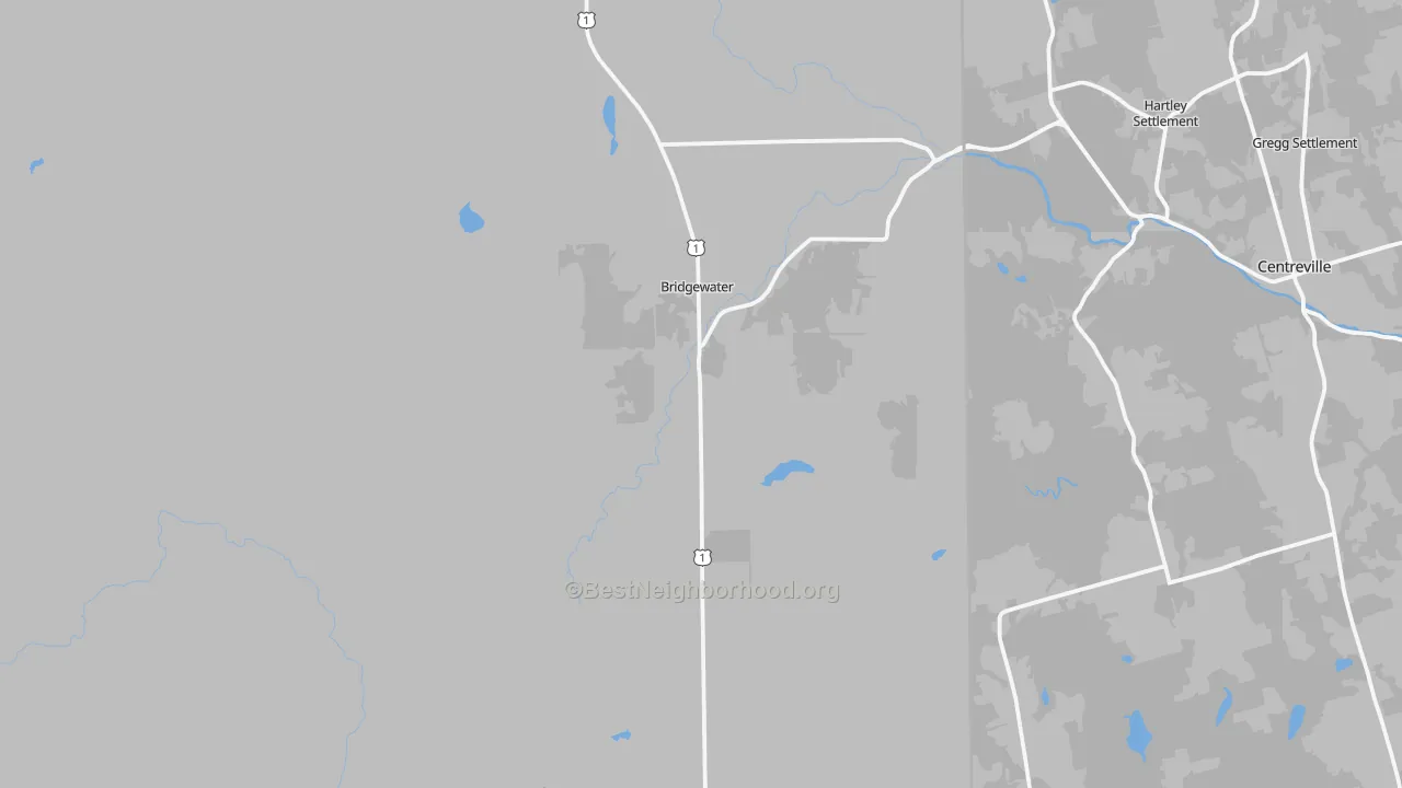 Transit Grade map of Bridgewater, ME