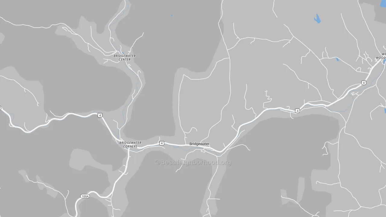 Transit Grade map of Bridgewater, VT