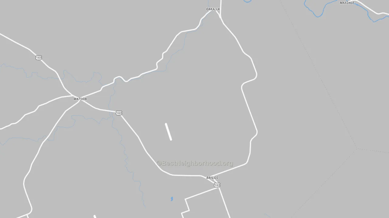 Transit Grade map of Briggs, TX