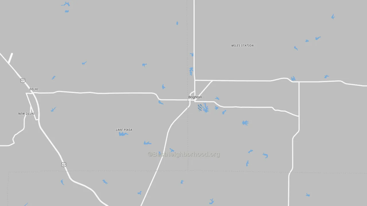 Transit Grade map of Brighton, IL