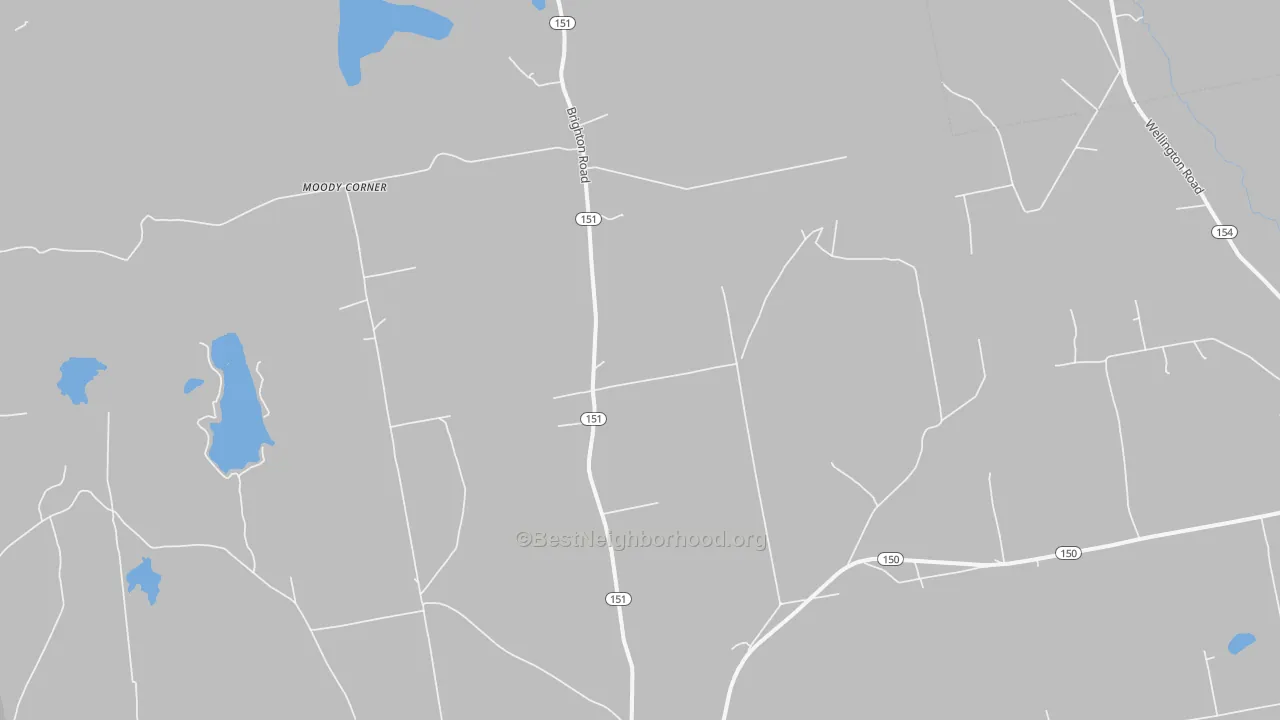 Transit Grade map of Brighton, ME
