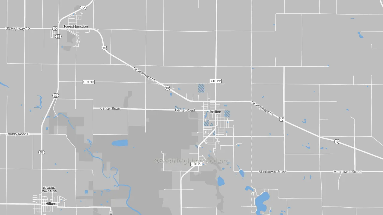 Transit Grade map of Brillion, WI