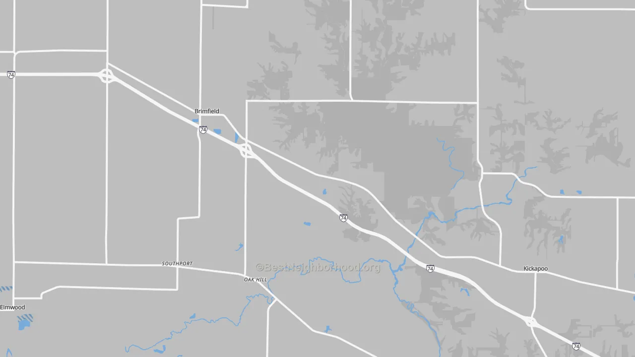 Transit Grade map of Brimfield, IL