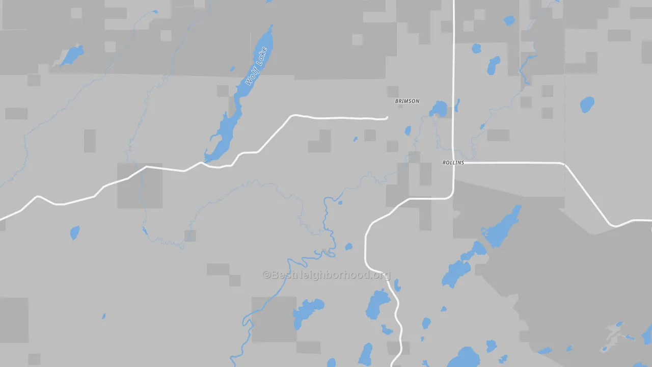 Transit Grade map of Brimson, MN