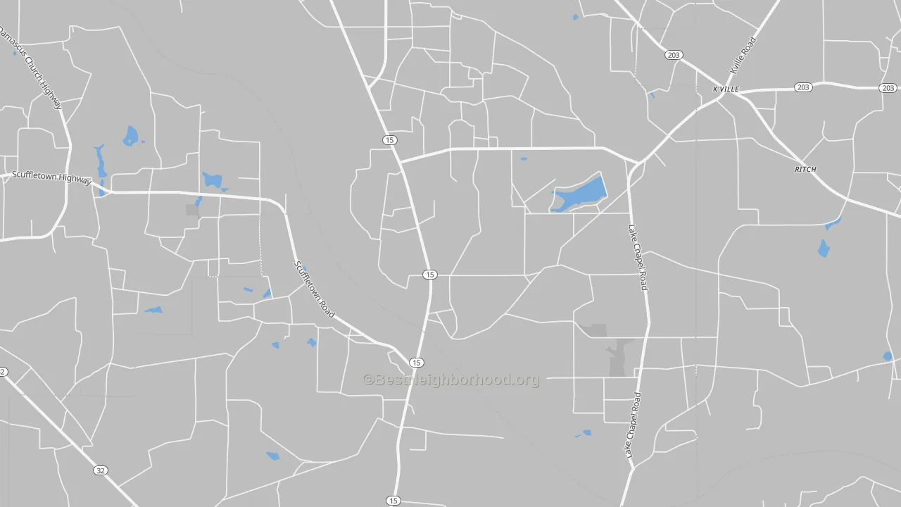 Transit Grade map of Bristol, GA