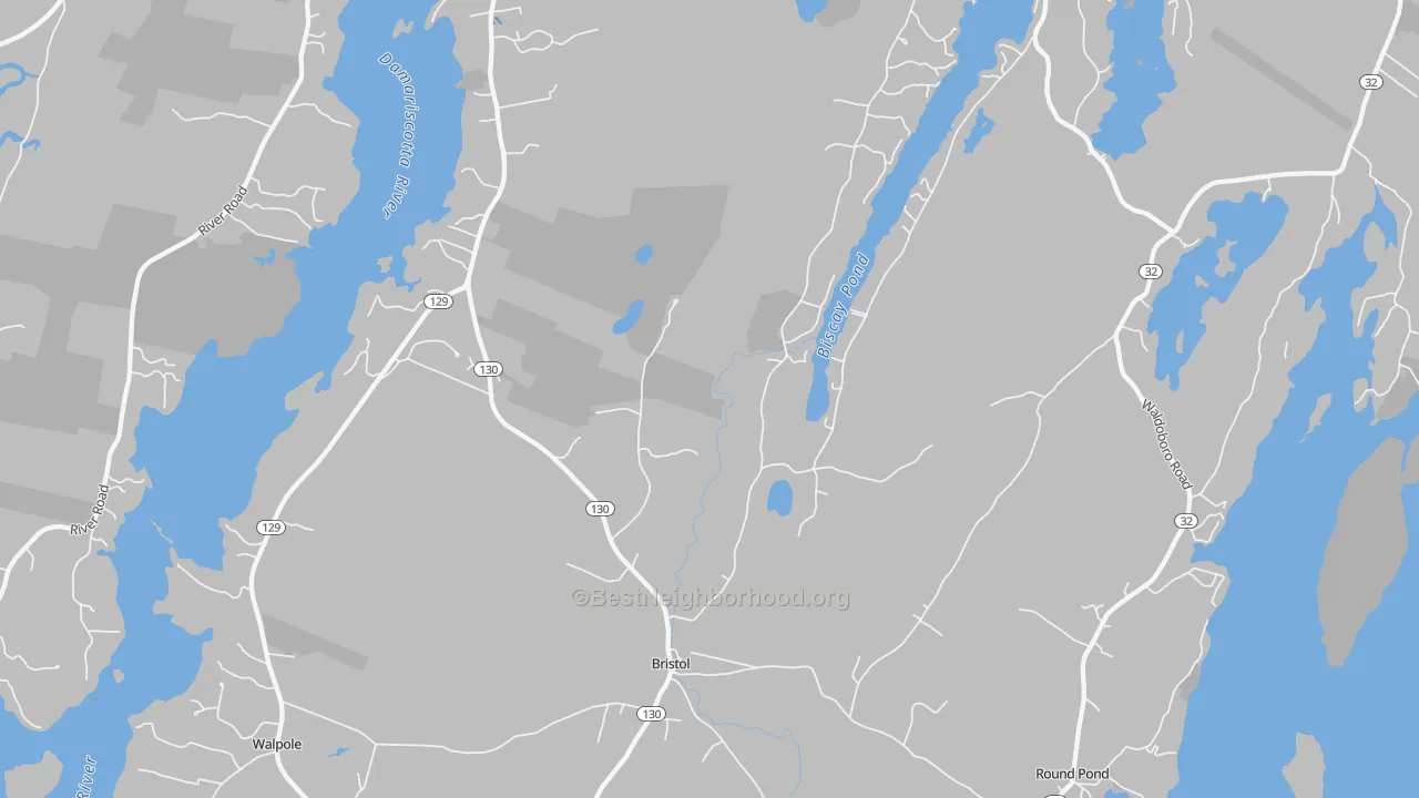 Transit Grade map of Bristol, ME