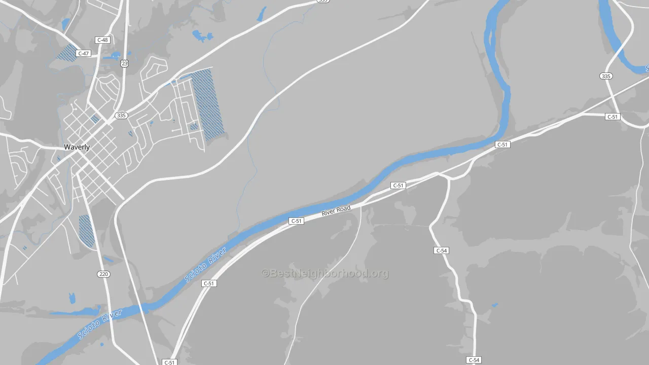 Transit Grade map of Bristol Village, OH