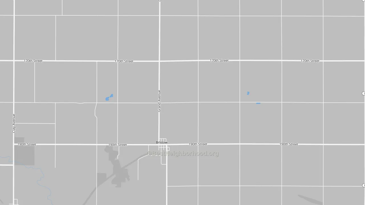 Transit Grade map of Bristow, IA