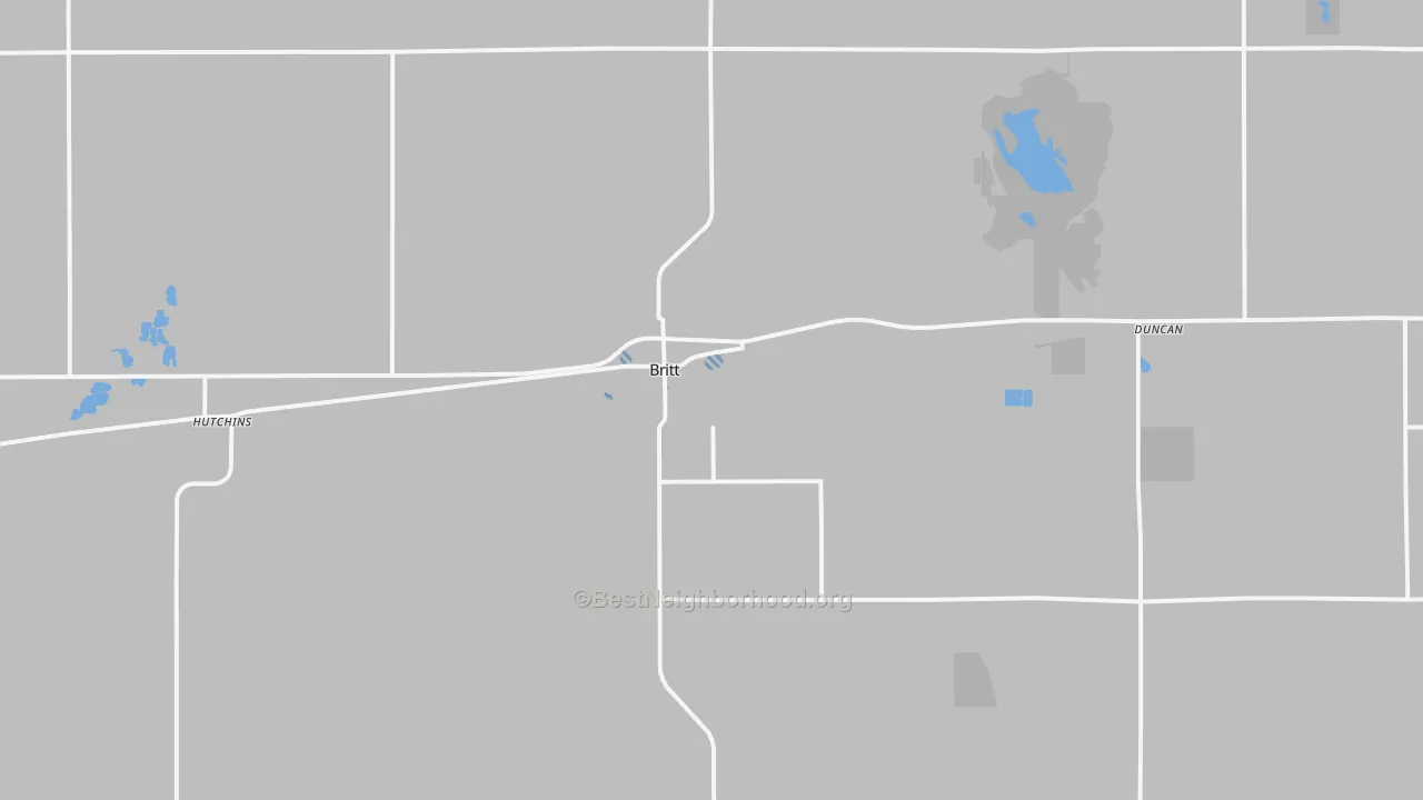 Transit Grade map of Britt, IA