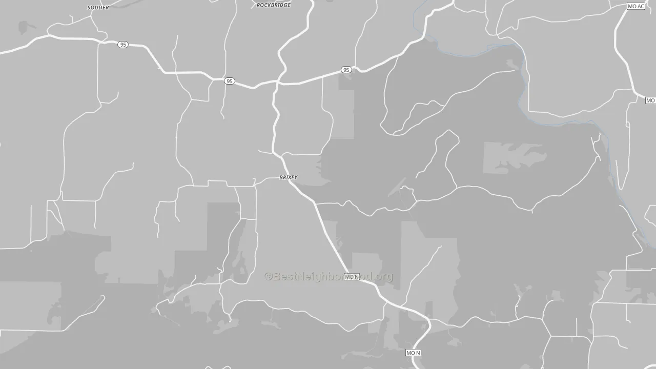 Transit Grade map of Brixey, MO