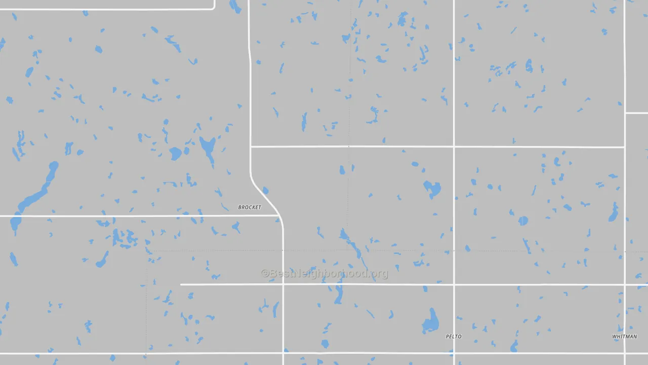 Transit Grade map of Brocket, ND