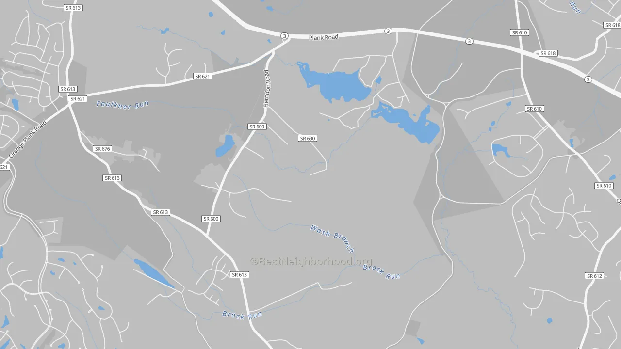 Transit Grade map of Brockroad, VA