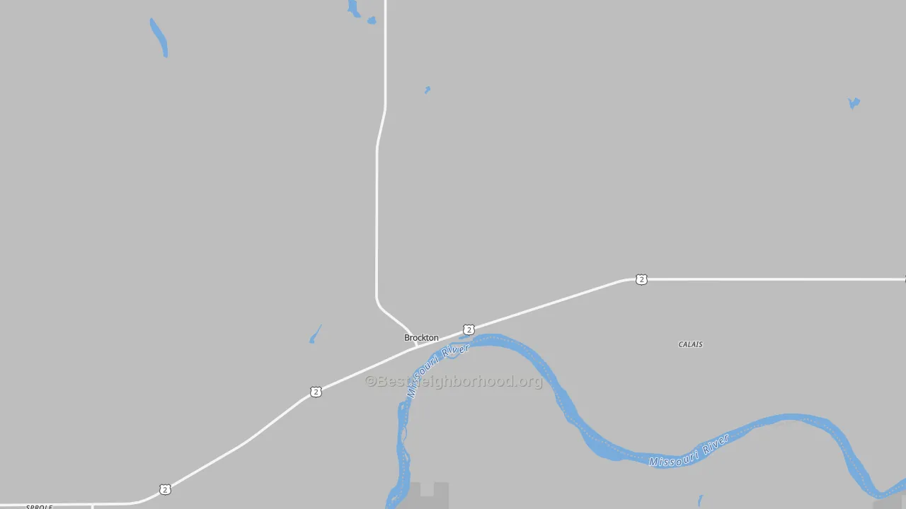 Transit Grade map of Brockton, MT