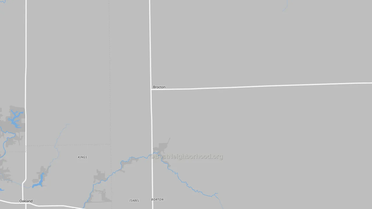 Transit Grade map of Brocton, IL